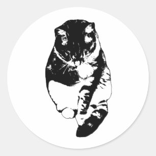 Sticker Rond Calme Reflet de Neige