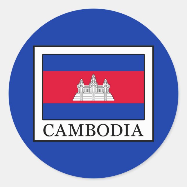 Sticker Rond Cambodge (Devant)