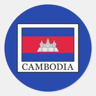 Sticker Rond Cambodge