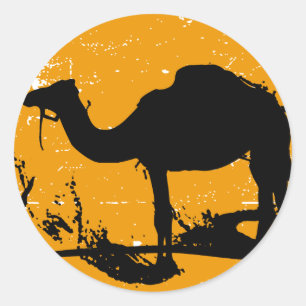 Sticker Rond Camel