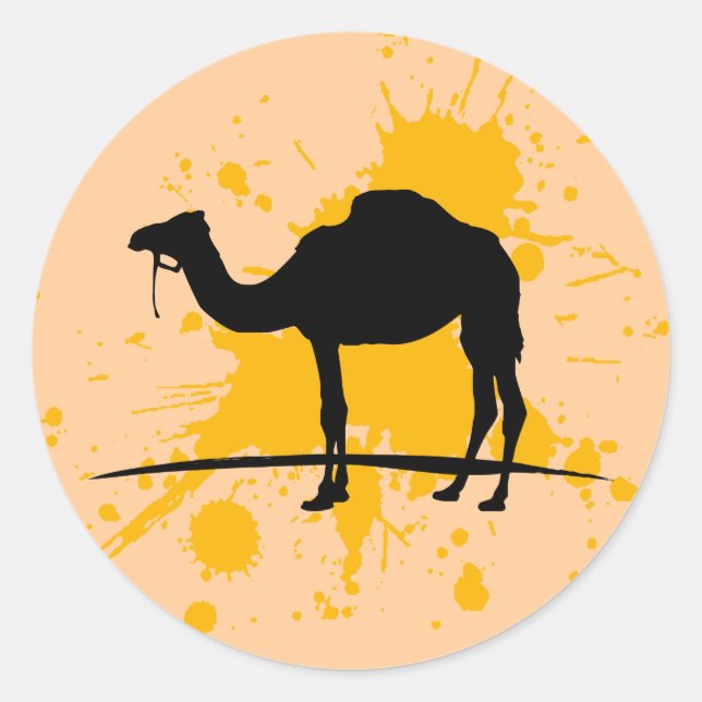 Sticker Rond Camel (Devant)