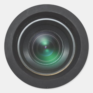 Sticker Rond Caméra