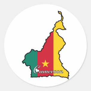 Sticker Rond Cameroun cool