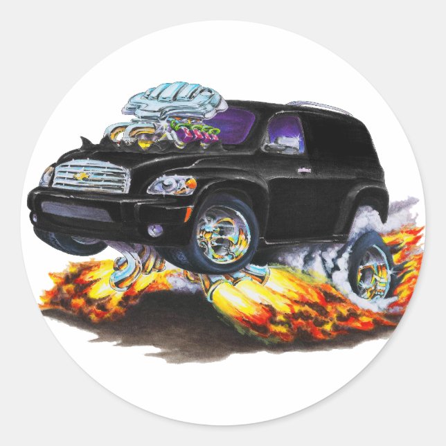 Sticker Rond Camion à écran noir HHR Chevy (Devant)