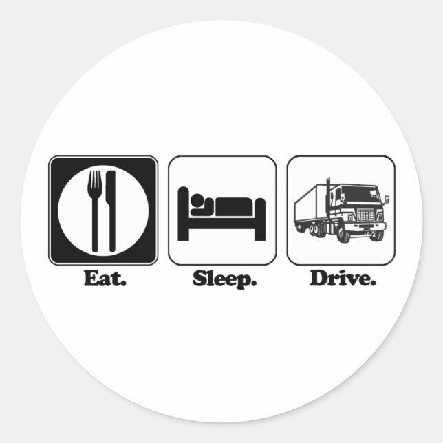 Sticker Rond camion d'alimentation (Devant)