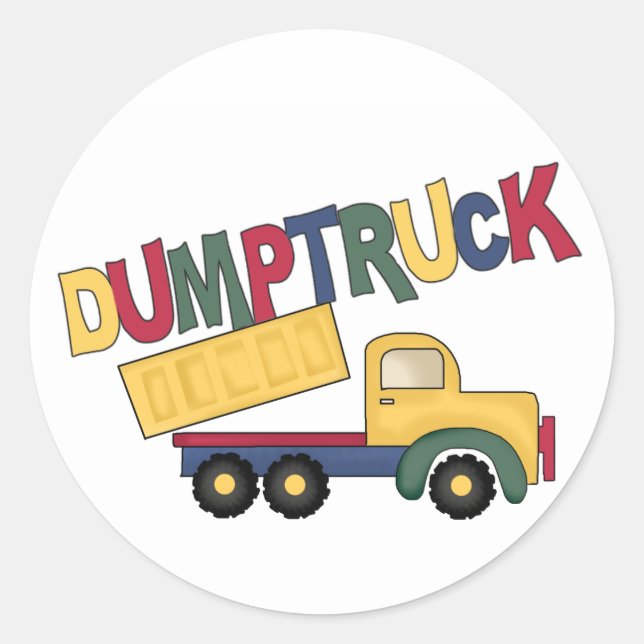 Sticker Rond Camion de vidange (Devant)