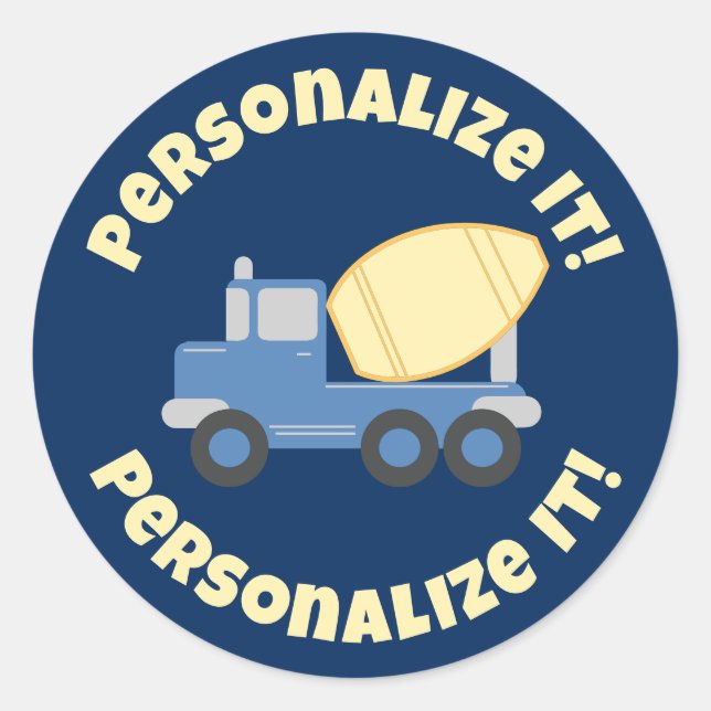 Sticker Rond Camion Little Cement (Devant)