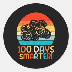 Sticker Rond Camion Monster 100 Jours De L'École Maternelle Sma
