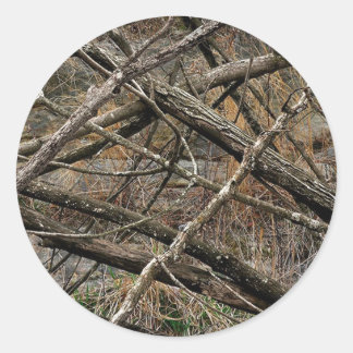 Sticker Rond Camo réel personnalisé / Camouflage (personnalisab