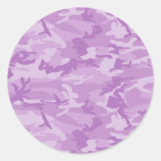 Sticker Rond Camo violet