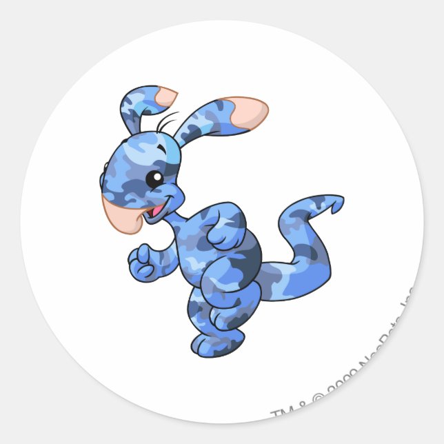 Sticker Rond Camouflage de Blumaroo (Devant)