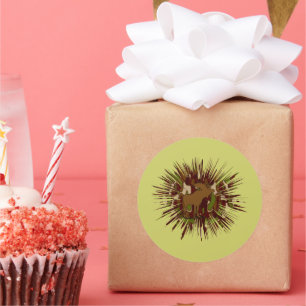 Sticker Rond Camouflage Moose Break-out Camo