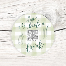 STICKER ROND CAMP BACH ACHETEZ LA BRIDE UN BON CODE QR
