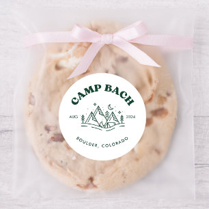 Sticker rond Camp Bachelorette