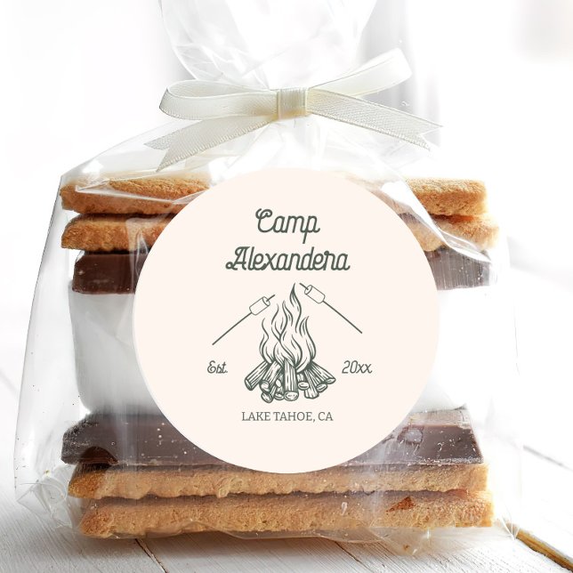 Sticker Rond Camp Célébrité Féminin (Créateur téléchargé)