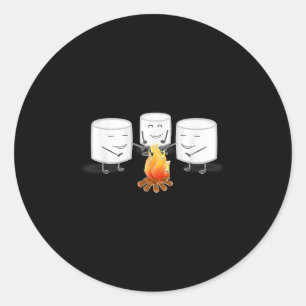 Sticker Rond Camp d'enfants Camping Funny Boys Enfants Tee - sh