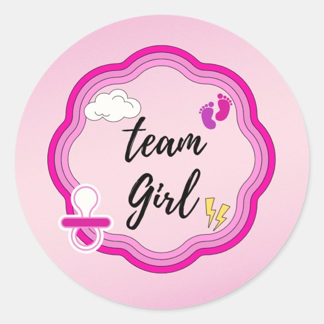 Sticker Rond Campagne Boots or Bows Genre Reveillez l'équipe Gi (Devant)