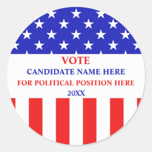 Sticker Rond Campagne politique patriotique