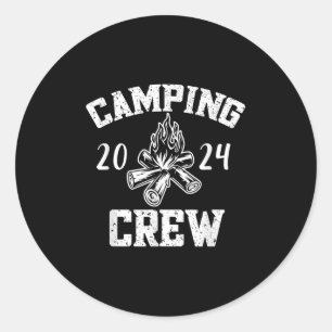 Sticker Rond Camper Road Trip Family Matching Group Camper Cre