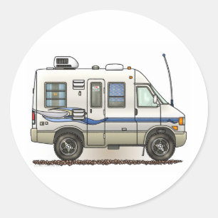 Sticker Rond Camper RV Rialta Winnebago