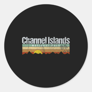 Sticker Rond Camping Randonnée Channel Islands National Park