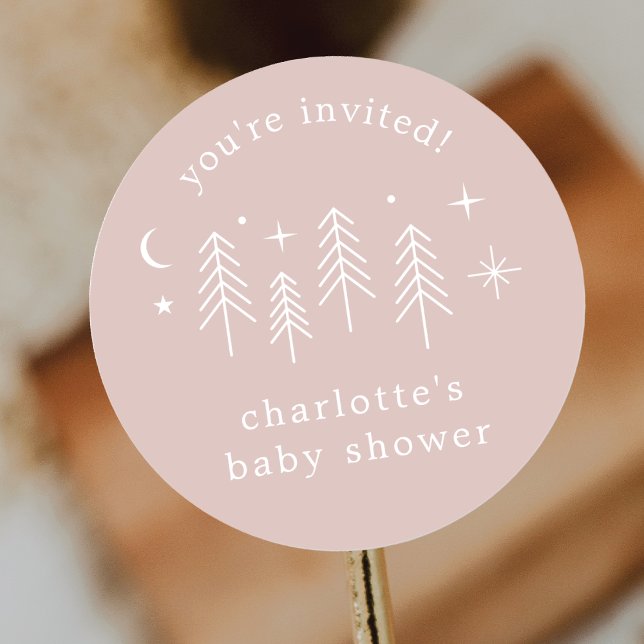 Sticker Rond Camping Vous êtes invité (Créateur téléchargé)