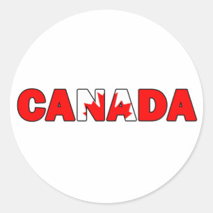 Sticker Rond Canada
