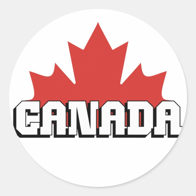 Sticker Rond Canada (Devant)