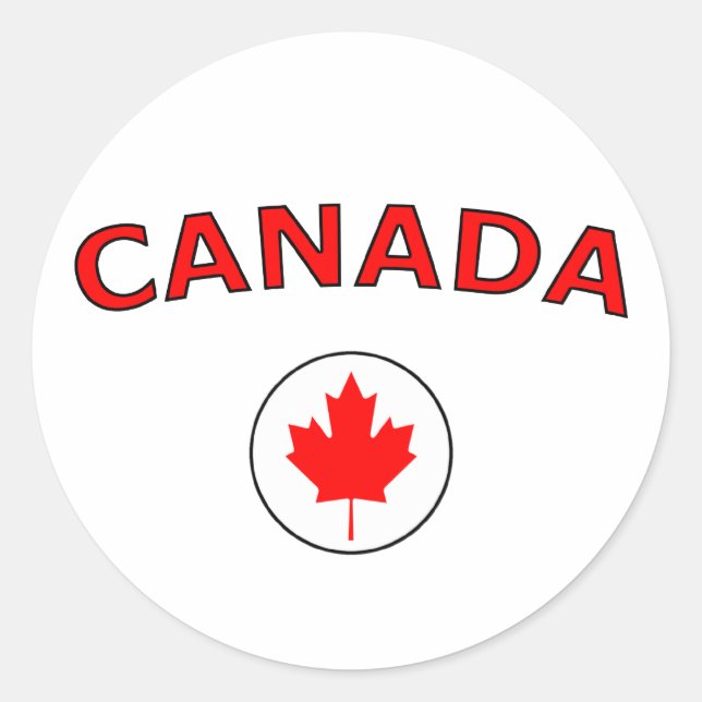 Sticker Rond Canada (Devant)