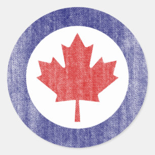 STICKER ROND CANADA