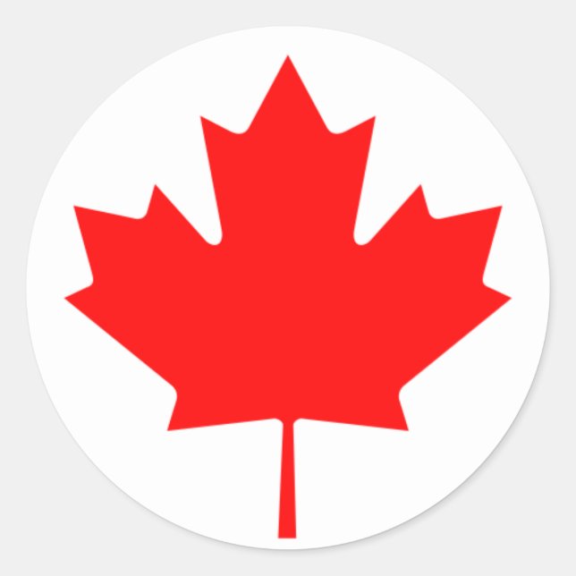 Sticker Rond canada (Devant)