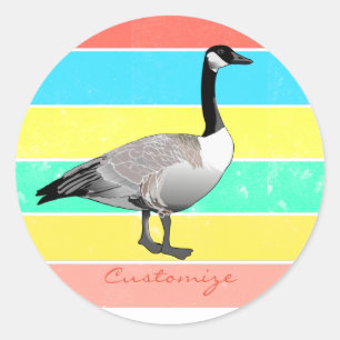 Sticker Rond Canada Goose multicolore Sun Thunder_Cove