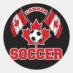 STICKER ROND CANADA SOCCER