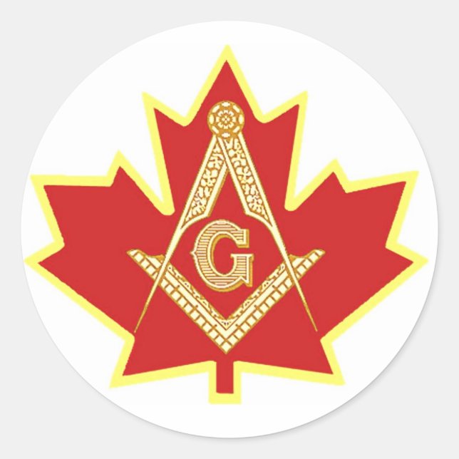 STICKER ROND CANADIEN MASON (Devant)