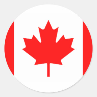 Sticker Rond Canadienne