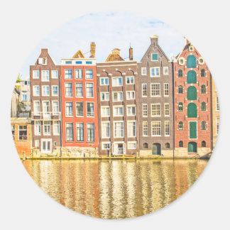 Sticker Rond Canal à Amsterdam