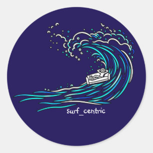 Sticker Rond Canapé Surfing