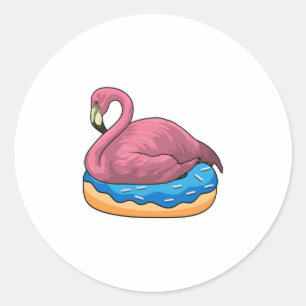 Sticker Rond Canard avec Donut