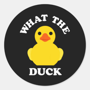 Sticker Rond Canard en caoutchouc