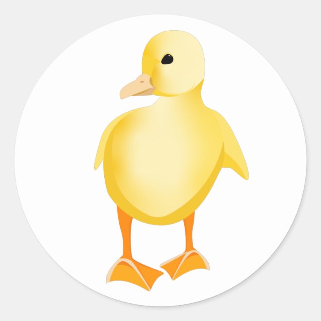 Sticker Rond Canard jaune (Devant)