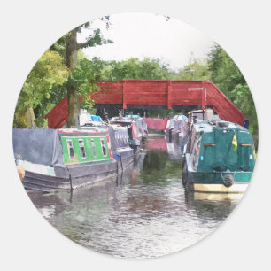 STICKER ROND CANAUX