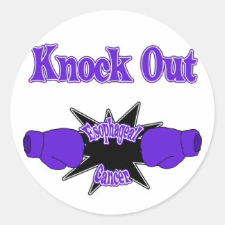 Sticker Rond Cancer de l'oesophage