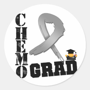 Sticker Rond Cancer du cerveau Chimo Grad