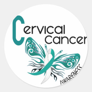 Sticker Rond Cancer du col utérin 3