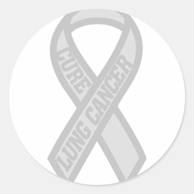 Sticker Rond Cancer du poumon (Devant)
