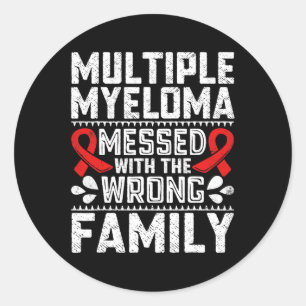 Sticker Rond Cancer du Sang Survivant Cellule plasmatique Myélo