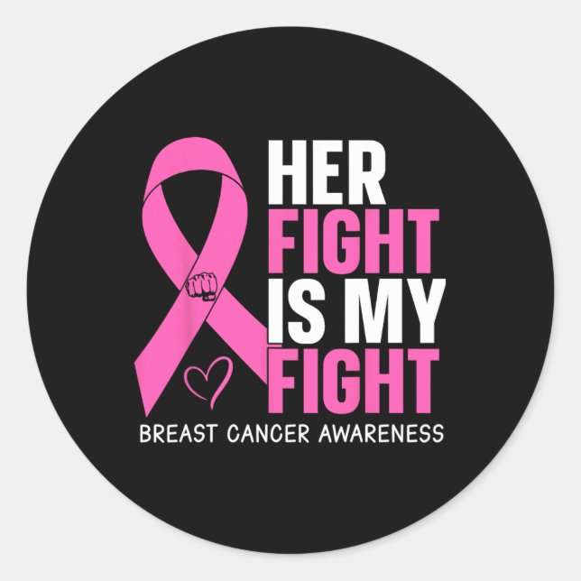 Sticker Rond Cancer du sein (Devant)