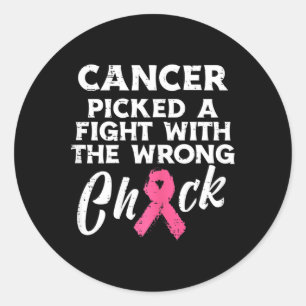 Sticker Rond Cancer Du Sein : Lutter Contre La Mauvaise Sensibi