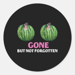 Sticker Rond Cancer Du Sein Mastectomie Survivante Est Parti, M