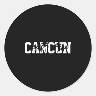 Sticker Rond Cancun Mexique Vacances d'été